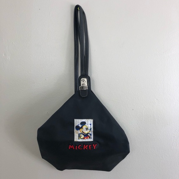 ⛔️SOLD⛔️Vintage 90's Black Mickey Mouse Disney Bac - Picture 3 of 8